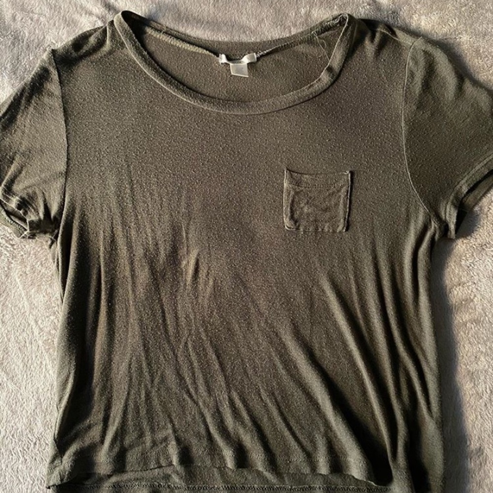 Olive green tee